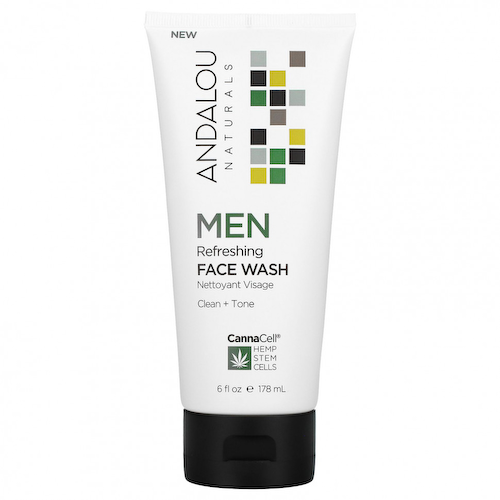 Andalou Naturals, CannaCell, освежающее средство для умывания для мужчин, 178 мл (6 жидк. Унций) #1