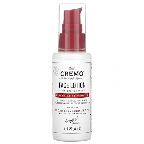 Cremo, Лосьон для лица с солнцезащитным кремом, профилактическая формула, SPF 20, 59 мл (2 жидк. Унции) #1