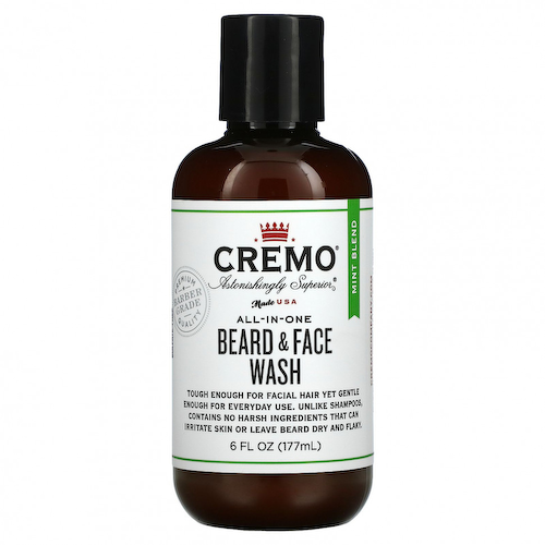 Cremo, Универсальное средство для умывания для бороды и лица, мятная смесь, 177 мл (6 жидк. Унций) #1