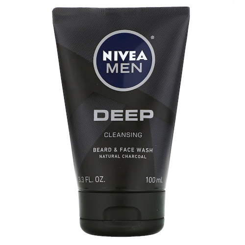 Nivea, Для мужчин, глубоко очищающее средство для ухода за бородой и лицом, 100 мл (3,3 жидк. Унции) #1