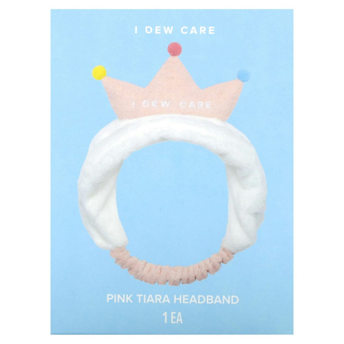 I Dew Care, Повязка на голову с тиарой, розовая, 1 повязка на голову #1