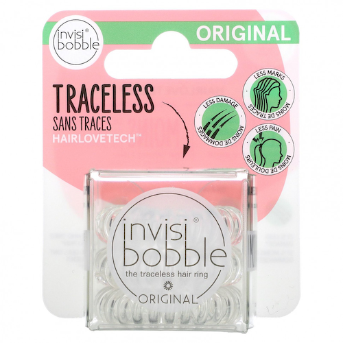 Invisibobble, Original, бесследное кольцо для волос, кристально чистое, 3 шт. В упаковке #1
