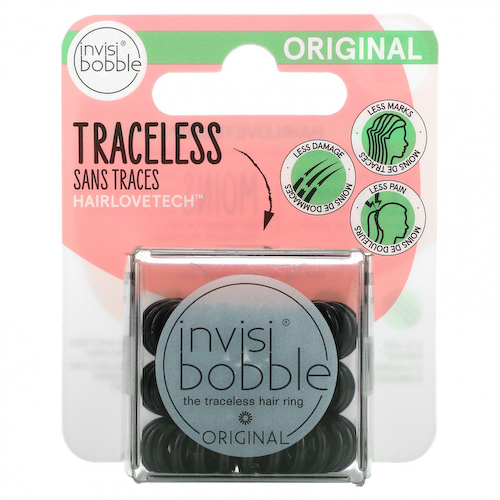 Invisibobble, Original, бесследное кольцо для волос, черный, 3 шт. В упаковке #1