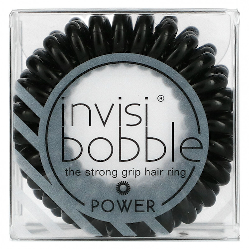 Invisibobble, Power, Strong Grip, кольцо для волос, черный, 3 шт. В упаковке #1