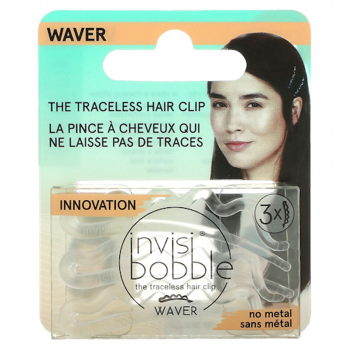 Invisibobble, Waver, бесследная заколка для волос, кристально чистая, 3 шт. В упаковке #1