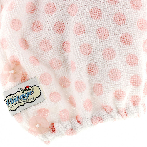 The Vintage Cosmetic Co., Hair Turban, Pink Polka Dot, 1 Count #1