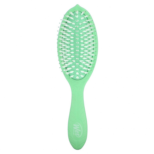 Wet Brush, Go Green ™, кисть для ухода и блеска с маслом чайного дерева, зеленая, 1 шт. #1