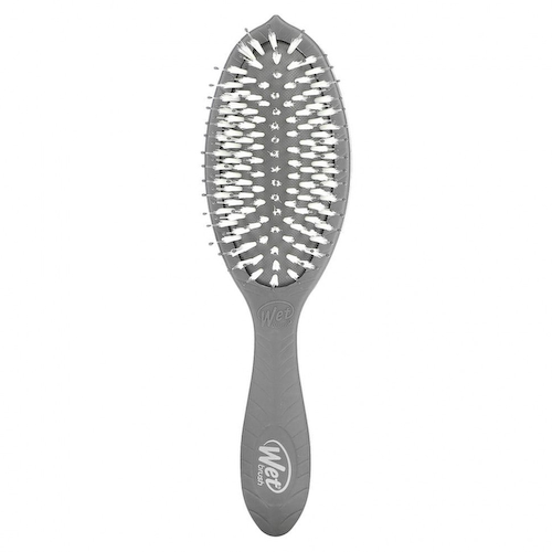 Wet Brush, Go Green, кисть для ухода и блеска с древесным углем, серая, 1 шт. #1