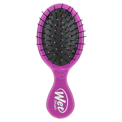 Wet Brush, Мини-расческа для облегчения расчесывания, фиолетовая, 1 расческа #1