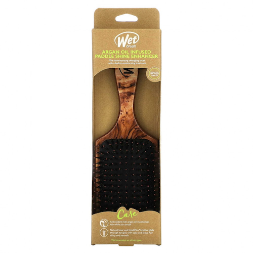 Wet Brush, Paddle Shine Enhancer с аргановым маслом, 1 кисть #1