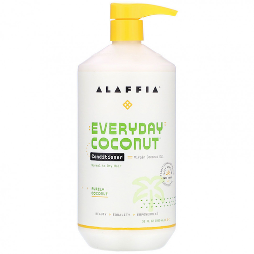 Alaffia, Everyday Coconut, кондиционер, для нормальных и сухих волос, чистый кокос, 950 мл (32 жидк. Унции) #1