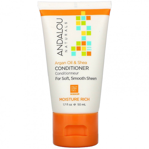 Andalou Naturals, кондиционер, аргановое масло и мало ши, 50 мл (1,7 жидк. унции) #1