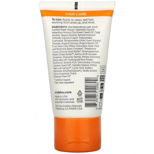 Andalou Naturals, кондиционер, аргановое масло и мало ши, 50 мл (1,7 жидк. унции) #1