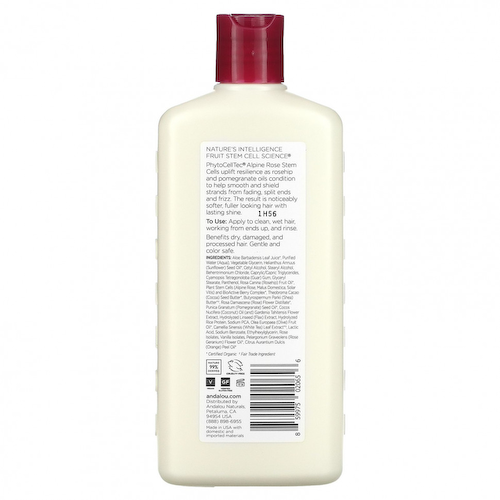 Andalou Naturals, Кондиционер, уход за окрашенными волосами, увлажнение, комплекс 1000 роз, 340 мл (11,5 унций) #1
