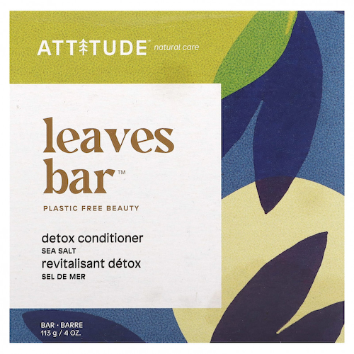 ATTITUDE, Leaves Bar, детокс-кондиционер, морская соль, 113 г (4 унции) #1