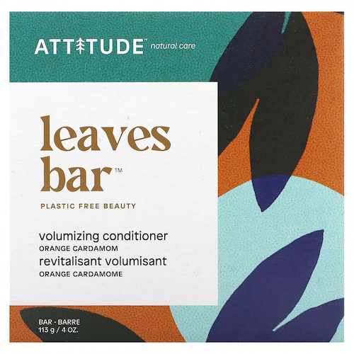 ATTITUDE, Leaves Bar, кондиционер для объема, апельсин и кардамон, 113 г (4 унции) #1