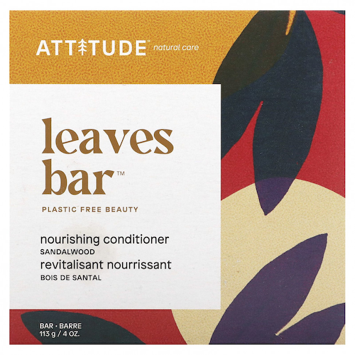 ATTITUDE, Leaves Bar, питательный кондиционер, сандаловое дерево, 113 г (4 унции) #1