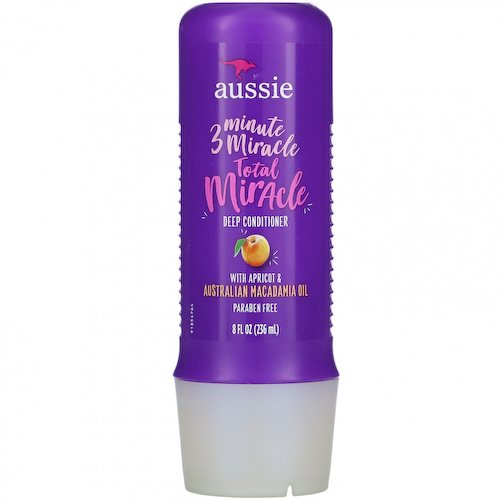 Aussie, 3 Minute Miracle, кондиционер для глубокого ухода Total Miracle, с маслом абрикоса и австралийской макадамии, 236 мл (8 жидк. Унций) #1