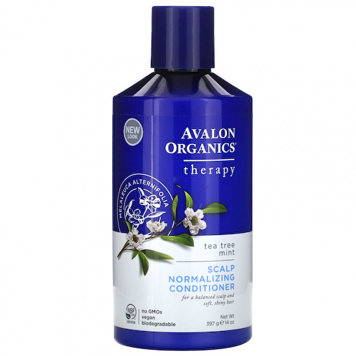 Avalon Organics, кондиционер для нормализации состояния кожи головы, чайное дерево и мята, 397 г (14 унций) #1