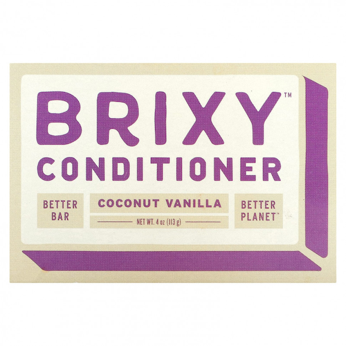 Brixy, Батончик-кондиционер, кокос и ваниль, 1 батончик, 113 г (4 унции) #1
