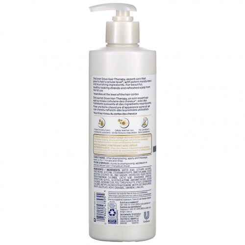 Dove, Hair Therapy, кондиционер для устранения ломкости волос, 400 мл (13,5 жидк. Унции) #1