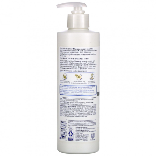 Dove, Hair Therapy, увлажняющий спа-кондиционер, 400 мл (13,5 жидк. Унции) #1