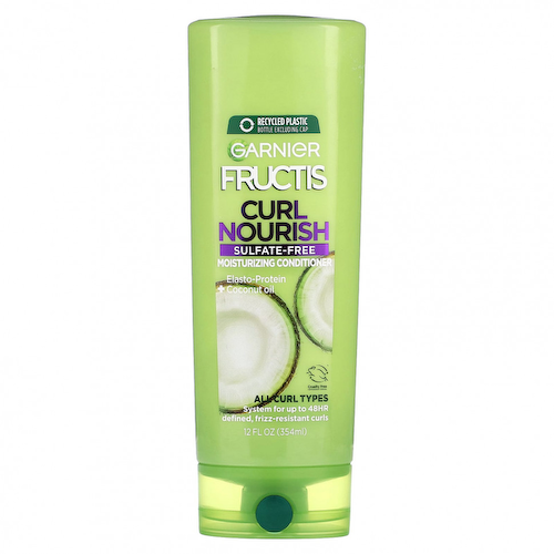 Garnier, Fructis, Curl Nourish, увлажняющий кондиционер для всех типов локонов, 354 мл (12 жидк. Унций) #1