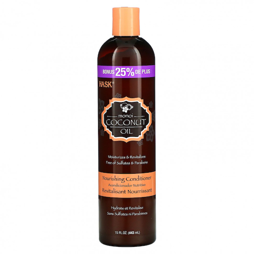 Hask Beauty, Monoi Coconut Oil, питательный кондиционер, 443 мл (15 жидк. Унций) #1