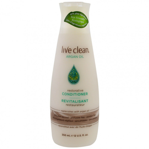 Live Clean, Укрепляющий кондиционер, аргановое масло, 12 унций (350 мл) #1