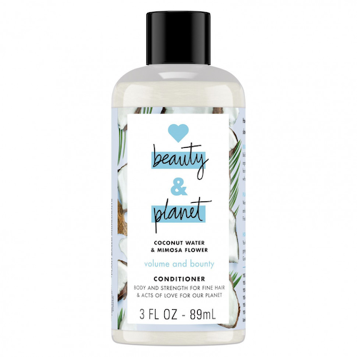 Love Beauty and Planet, Кондиционер для придания объема и щедрости, кокосовая вода и цветы мимозы, 89 мл (3 жидк. Унции) #1