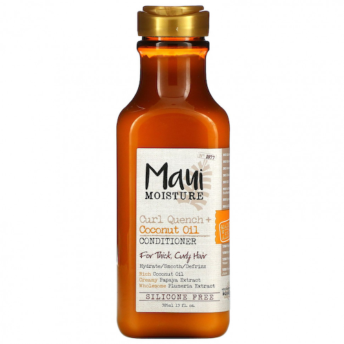 Maui Moisture, Curl Quench + Coconut Oil, кондиционер, для густых и вьющихся волос, 385 мл (13 жидк. Унций) #1