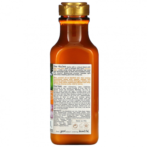 Maui Moisture, Curl Quench + Coconut Oil, кондиционер, для густых и вьющихся волос, 385 мл (13 жидк. Унций) #1