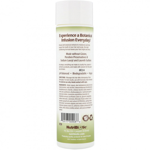 NutriBiotic, Everyday Clean, кондиционер, смесь растительных ингредиентов, 296 мл (10 жидк. унций) #1