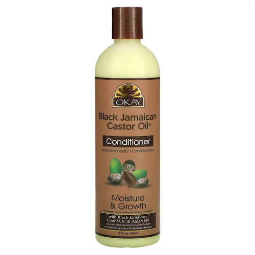 Okay Pure Naturals, Black Jamaican Castor Oil, черное ямайское касторовое масло, кондиционер, 355 мл (12 жидк. унций) #1