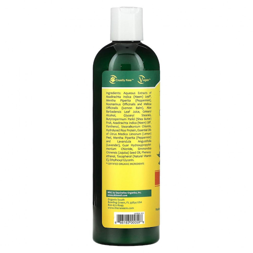 Organix South, TheraNeem Organix, кондиционер для кожи головы, Neem, лимон и мята 12 жидких унции (360 мл) #1