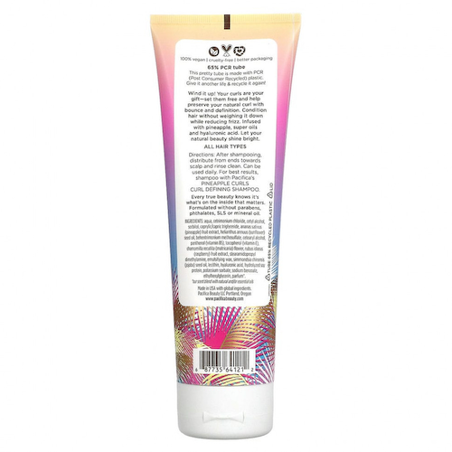Pacifica, Pineapple Curls, кондиционер для придания формы вьющимся волосам, с экстрактом ананаса, 236 мл (8 жидк. унций) #1