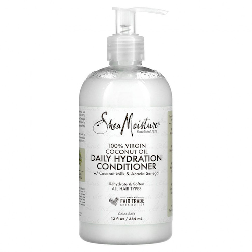 SheaMoisture, 100% кокосовое масло первого отжима, кондиционер для ежедневного увлажнения, для всех типов волос, 384 мл (13 жидк. Унций) #1