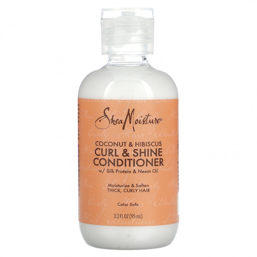 SheaMoisture, Кондиционер для завивки и блеска, для густых вьющихся волос, кокос и гибискус, 95 мл (3,2 жидк. Унции) #1