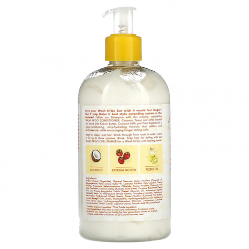 SheaMoisture, Make It Last Wash N 'Go, кондиционер для кудрявых волос, кокосовый крем, 384 мл (13 жидк. Унций) #1