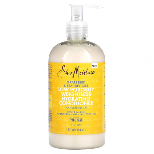 SheaMoisture, Невесомый увлажняющий кондиционер с низкой пористостью, масло виноградных косточек и чайного дерева, 384 мл (13 жидк. Унций) #1