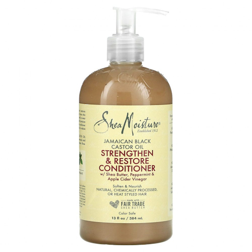 SheaMoisture, ямайское черное касторовое масло, укрепляющий и восстанавливающий кондиционер, 384 мл (13 жидк. унций) #1