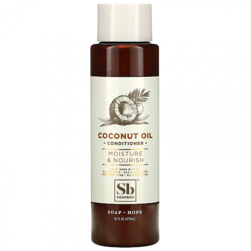 Soapbox, Moisture & Nourish Conditioner, Coconut Oil, 16 fl oz (473 ml) #1
