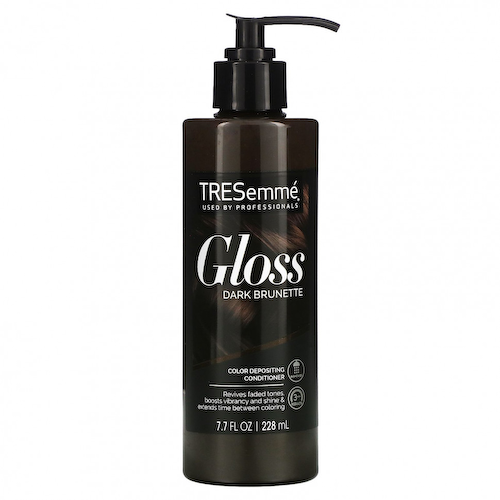 Tresemme, Gloss, кондиционер для депонирования цвета, темно-коричневый, 228 мл (7,7 жидк. Унции) #1