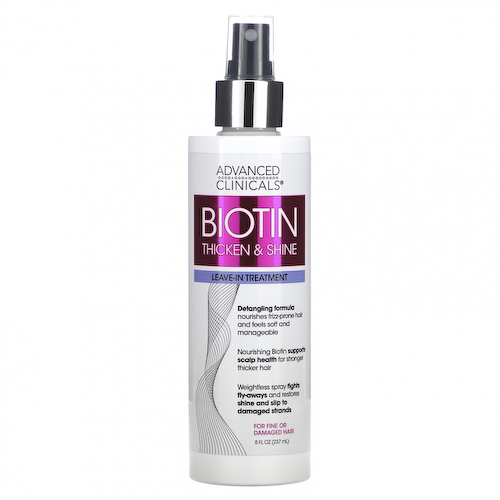 Advanced Clinicals, Biotin, Leave-In Treatment, 8 fl oz (237 ml) #1