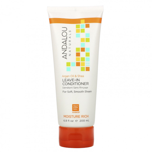 Andalou Naturals, Несмываемый кондиционер, масла арганы и ши, 200 мл (6,8 жидк. унций) #1