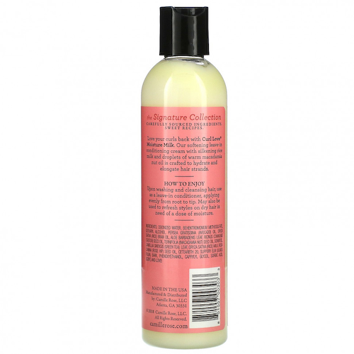 Camille Rose, Curl Love Moisture Milk, несмываемый кондиционер, рисовое молоко и масло макадамии, 240 мл (8 унций) #1