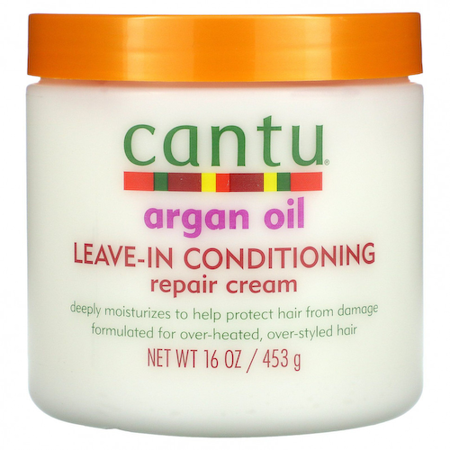 Cantu, Argan Oil, Несмываемый восстанавливающий крем-кондиционер, 16 унций (453 г) #1