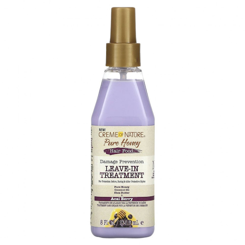 Creme Of Nature, Pure Honey, питание для волос, несмываемое средство для предотвращения повреждений, 236,5 мл (8 жидк. Унций) #1