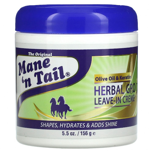 Mane 'n Tail, Herbal Gro, Несмываемый крем для волос, 5,5 унций (156 г) #1