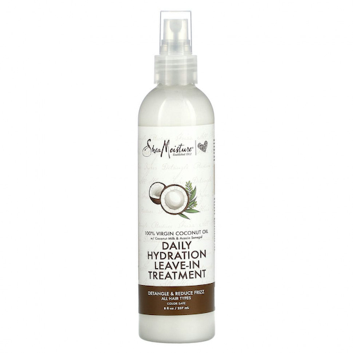 SheaMoisture, 100% кокосовое масло первого отжима, несмываемое средство для ежедневного увлажнения, 237 мл (8 жидк. Унций) #1